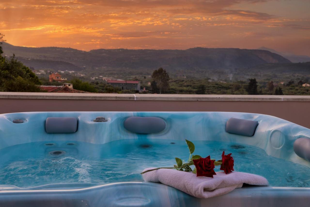 Olga'S Filoxenia - Villa Aladanos-Private Pool And Heated Jacuzzi Makhairoí 외부 사진