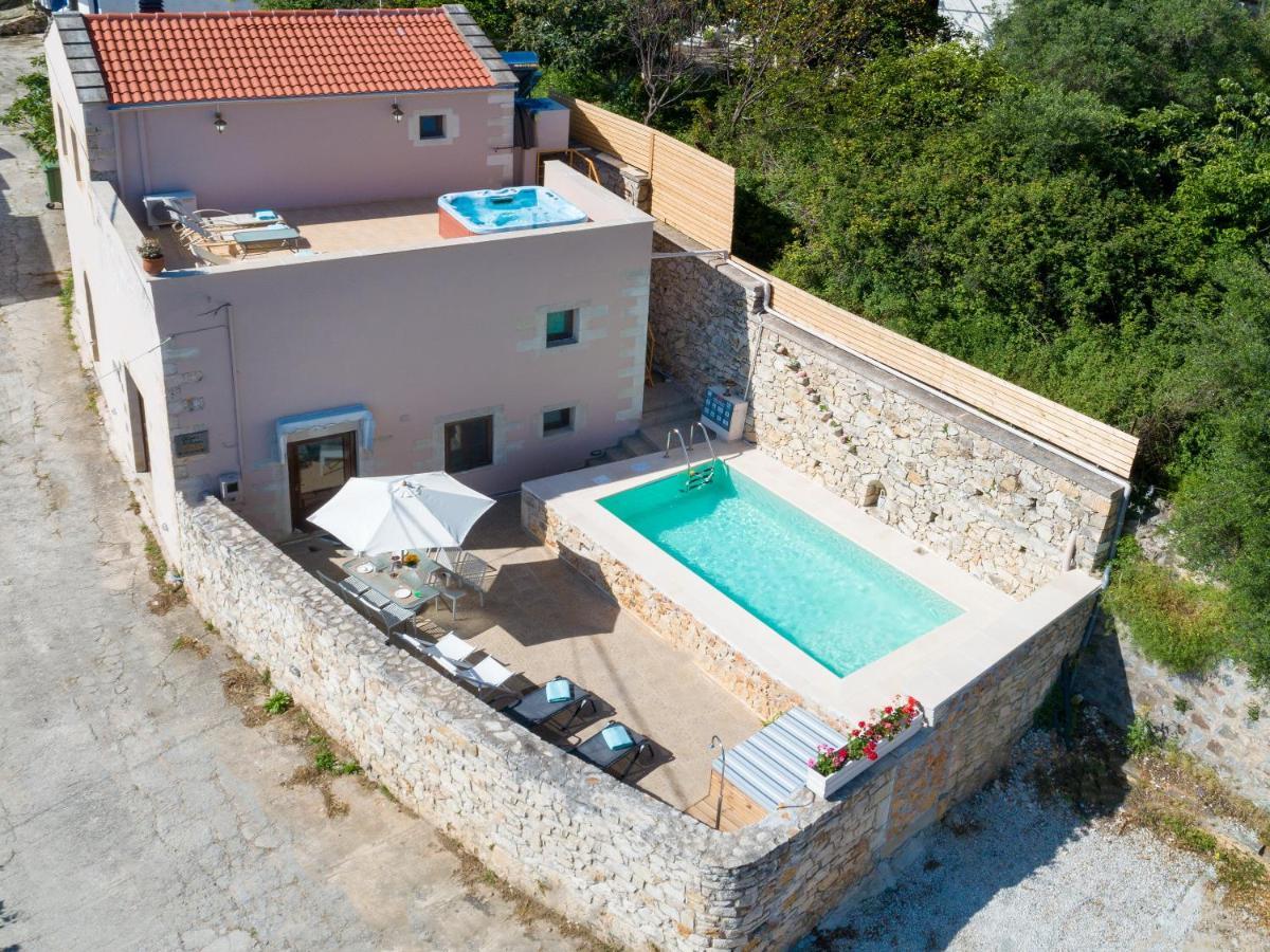 Olga'S Filoxenia - Villa Aladanos-Private Pool And Heated Jacuzzi Makhairoí 외부 사진